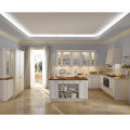 Foshan Manufacturer Wholesale Modern White Lacquer Solid Wood Kitchen Cabinet